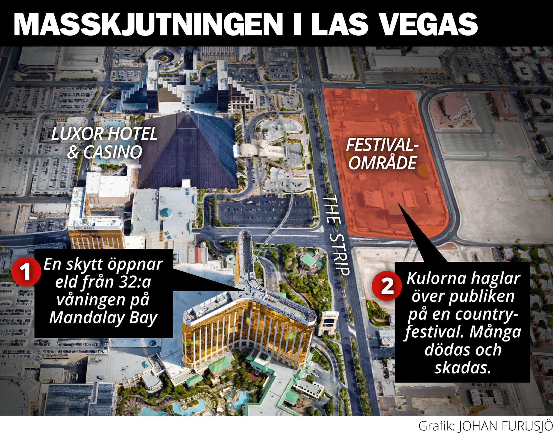 Skjutning i Las Vegas: Minst 50 döda, över 200 skadade