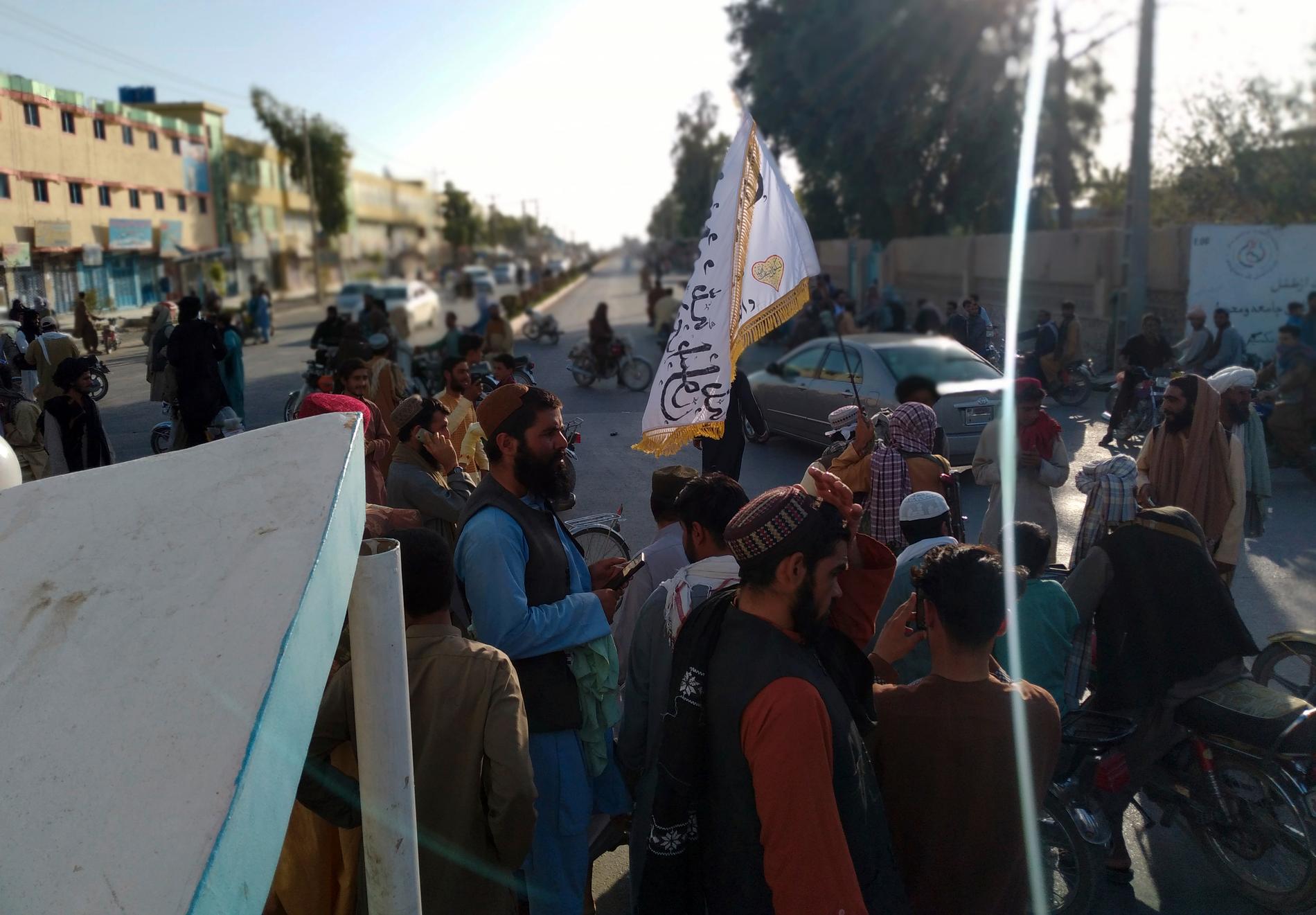 Talibaner i staden Farah, 10 augusti 2021. 
