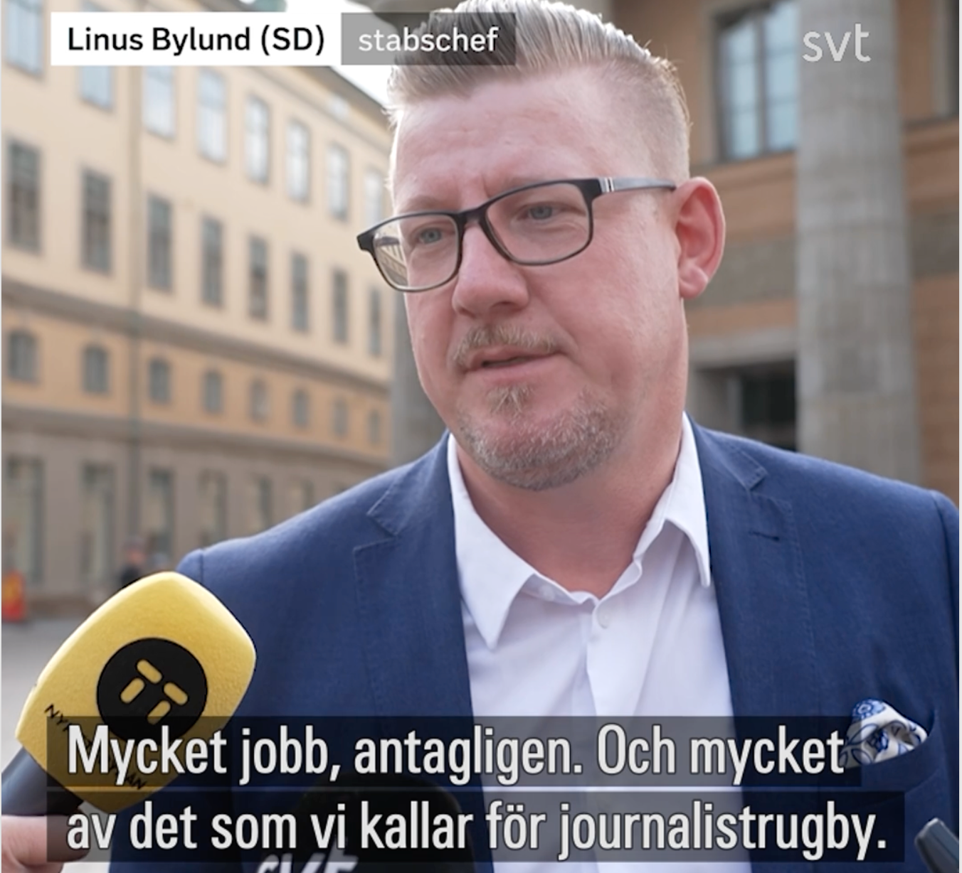 Linus Bylund, stabschef åt Jimmie Åkesson