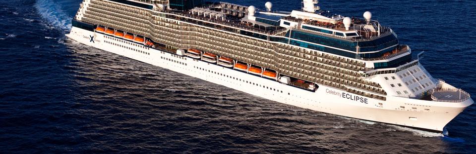 7. Celebrity Eclipse Eclipse är det tredje fartyget i den prisade Solstice-klassen. Hon tar 2850 passagerare och bland höjdpunkterna finns en stor variation av internationella matställen, ett toppdäck med en riktig gräsmatta och kryssningsvärldens största andel hytter med balkong.
Rederi: Celebrity Cruises
Kryssar: I Karibien och Medelhavet