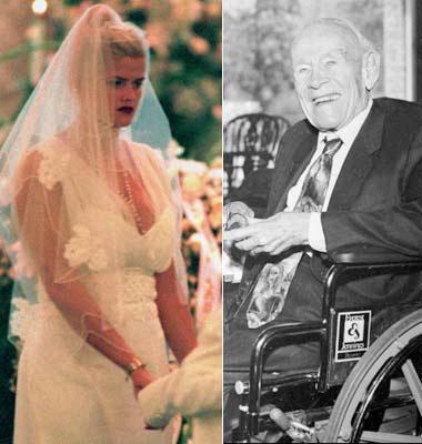 Anna Nicole Smith gifte sig med den 63 år äldre J. Howard Marshall.
