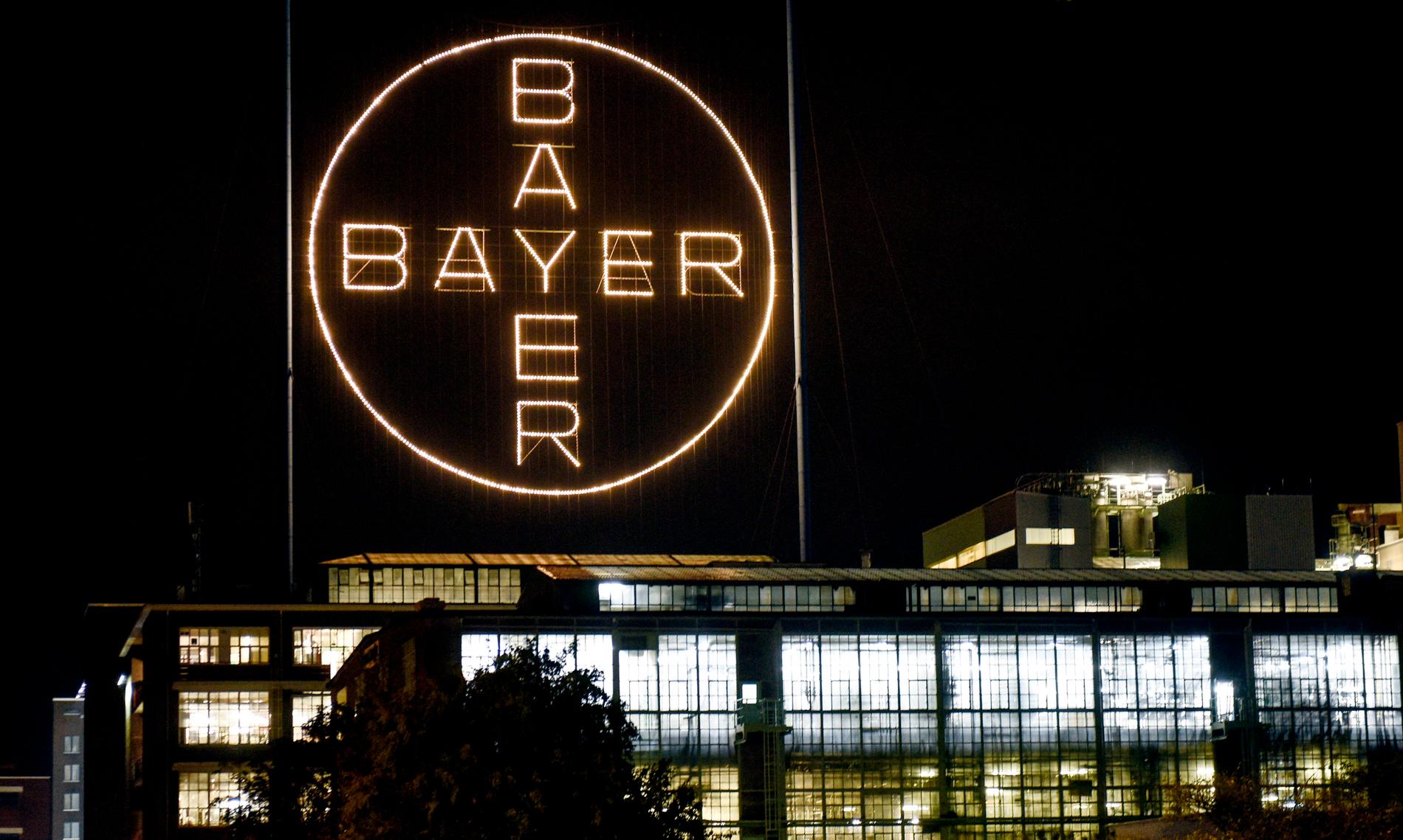 Tyska läkemedelsbolaget Bayers anläggning i Leverkusen i Tyskland. Arkivbild.