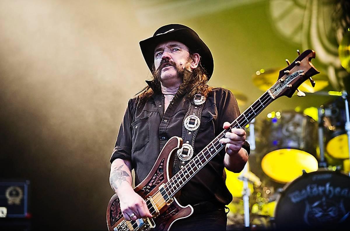 Lemmy i Motörhead på Sweden Rock Festival 2012.
