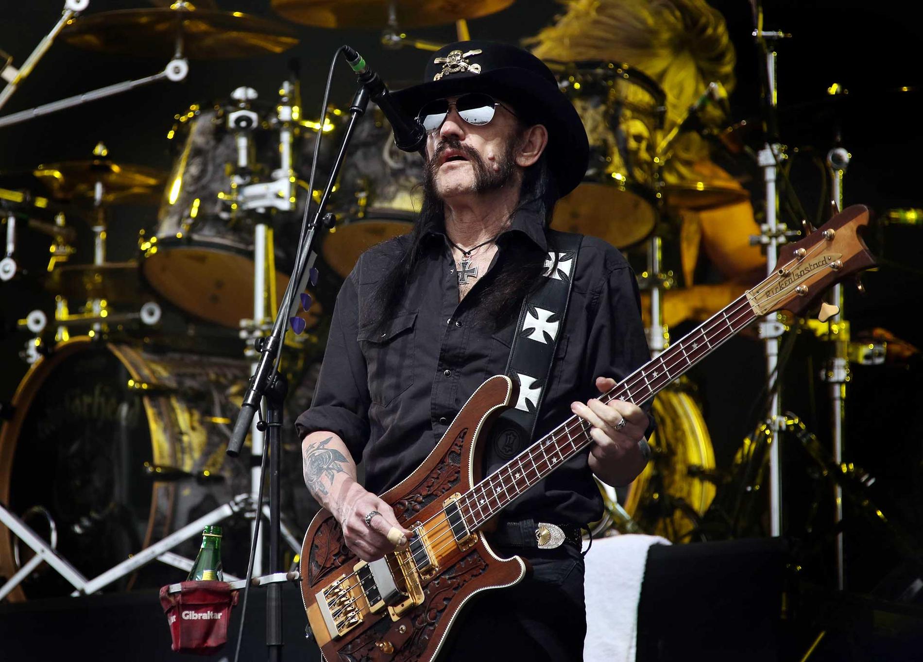 Lemmy på Glastonbury-festivalen i England 2015