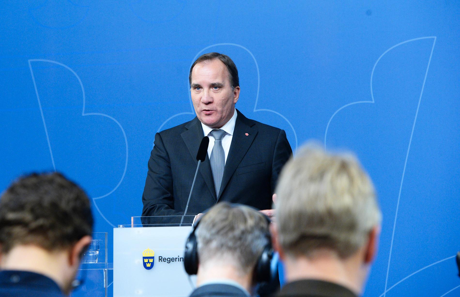 Presskonferens Stefan Löfven
