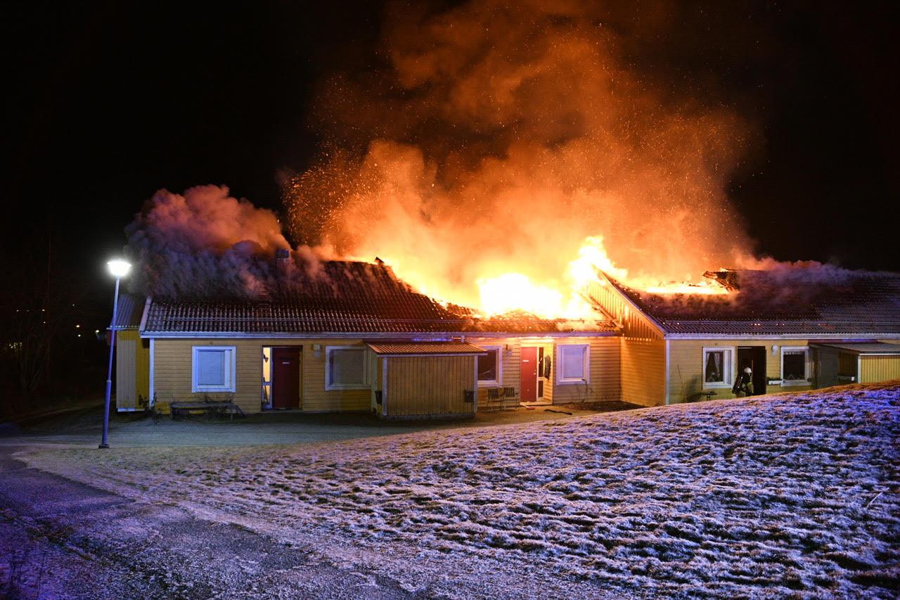 Totalt sex bostäder drabbades i branden i Söderhamn. 