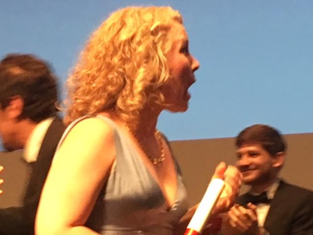 Eva Melander blev överraskad av priset.
