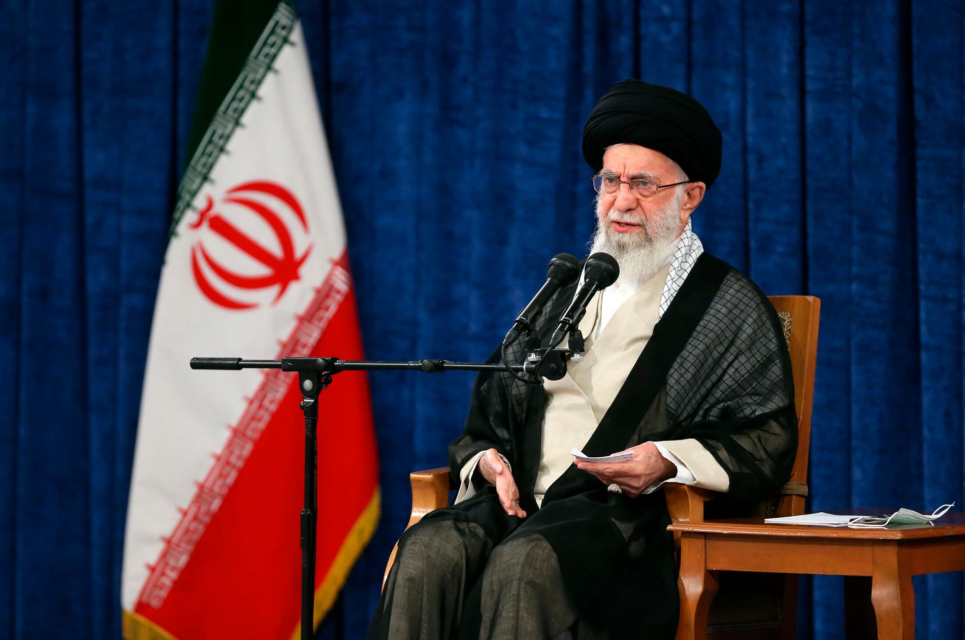 Irans ledare ayatolla Ali Khamenei.