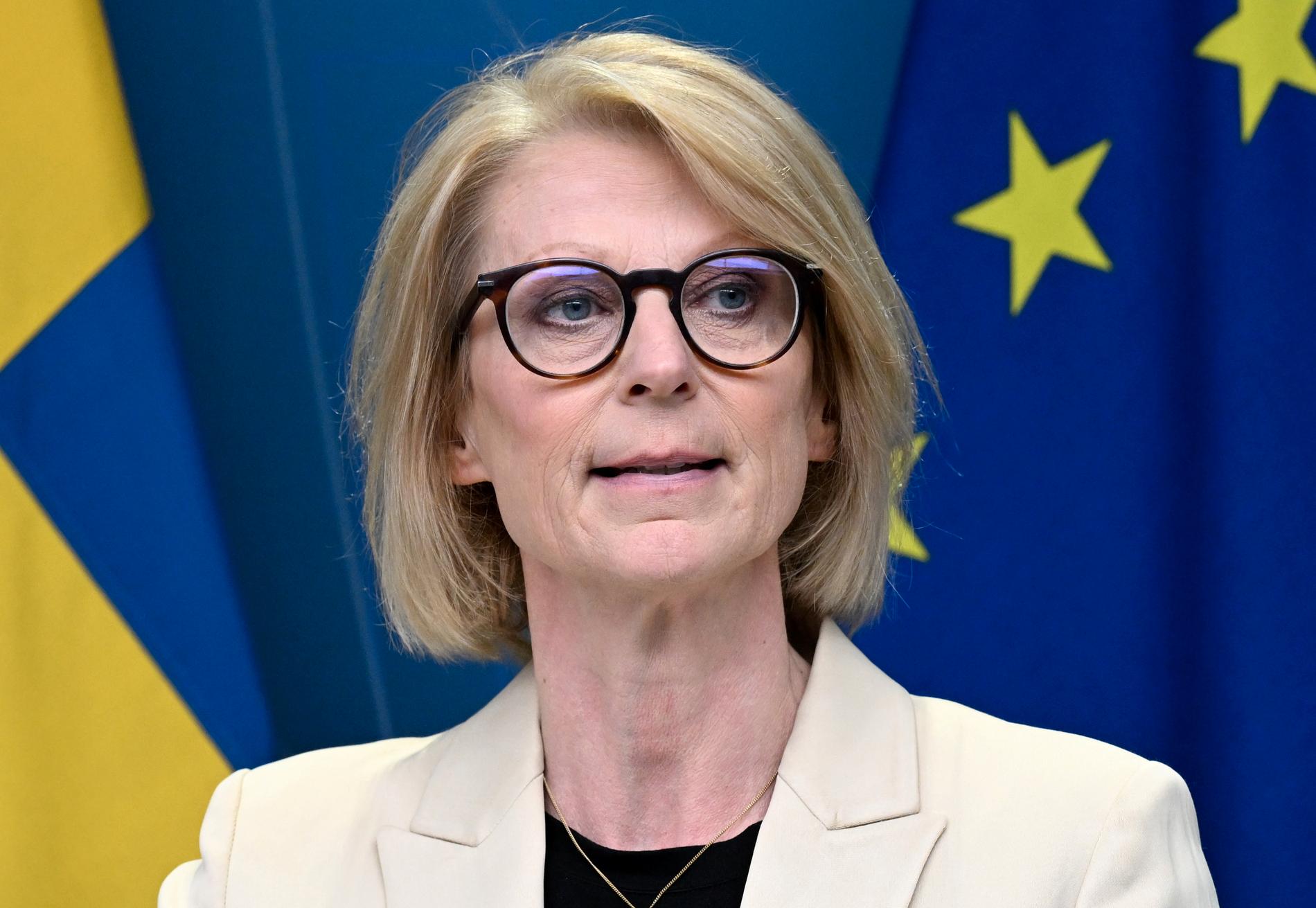 Finansminister Elisabeth Svantesson (M) lovar ett första spadtag för ny kärnkraft före nästa val. Arkivbild.