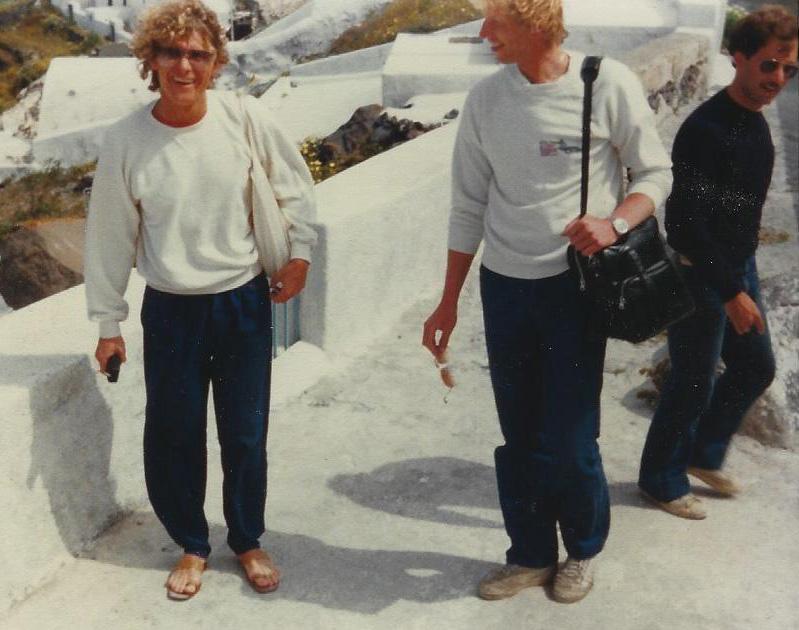 Bengt, Ingemar och Jim på de grekiska öarna 1980.