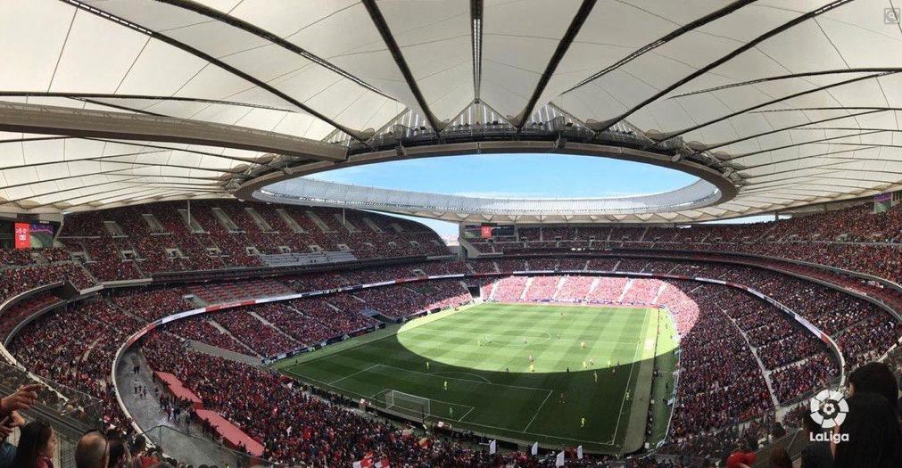 Världsrekord i publik under Atlético Madrid och Barcelona på arenan Wanda Metropolitano.