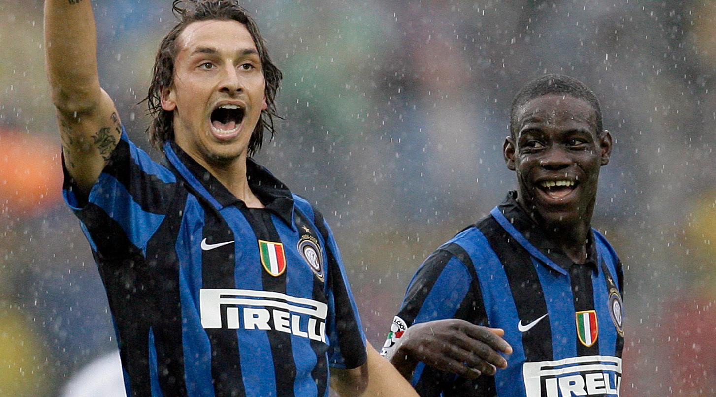Zlatan och Balotelli under tiden i Inter