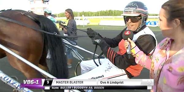 Ove A Lindqvist nöjd efter segern med den stora favoriten