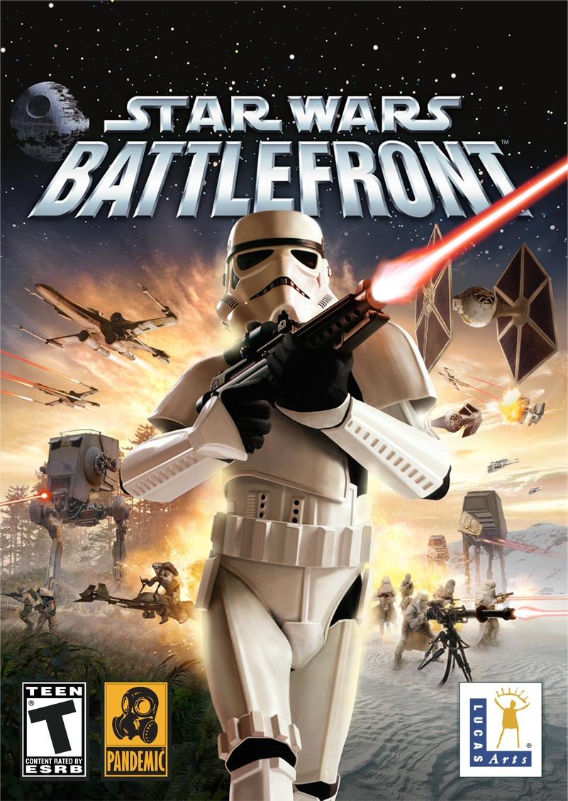 Omslaget till det första ”Star wars: Battlefront” från 2004.