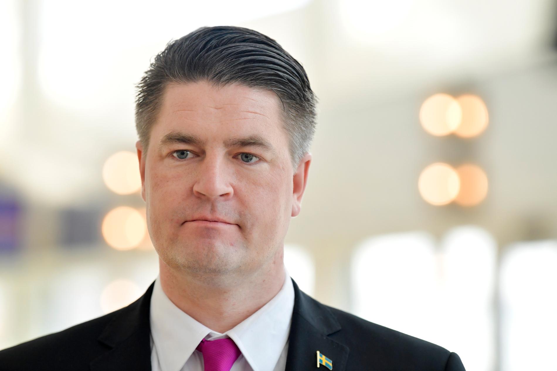 Sverigedemokraternas ekonomiskpolitiske talesperson Oscar Sjöstedt. Arkivbild.