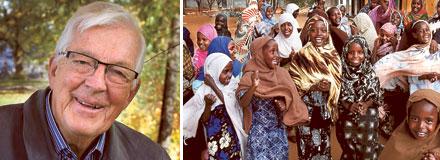 JUBEL I GARISSADet är ingen tvekan om vem som är hjälte för flickorna i Garissa. Hittills har Carl-Axel och Monica Ekmans stiftelse bidragit till: Ett barnhem för 100 föräldralösa flickor, en skola för 370 flickor, en sömnadsskola och ett mödravårds- och förlossningshem.