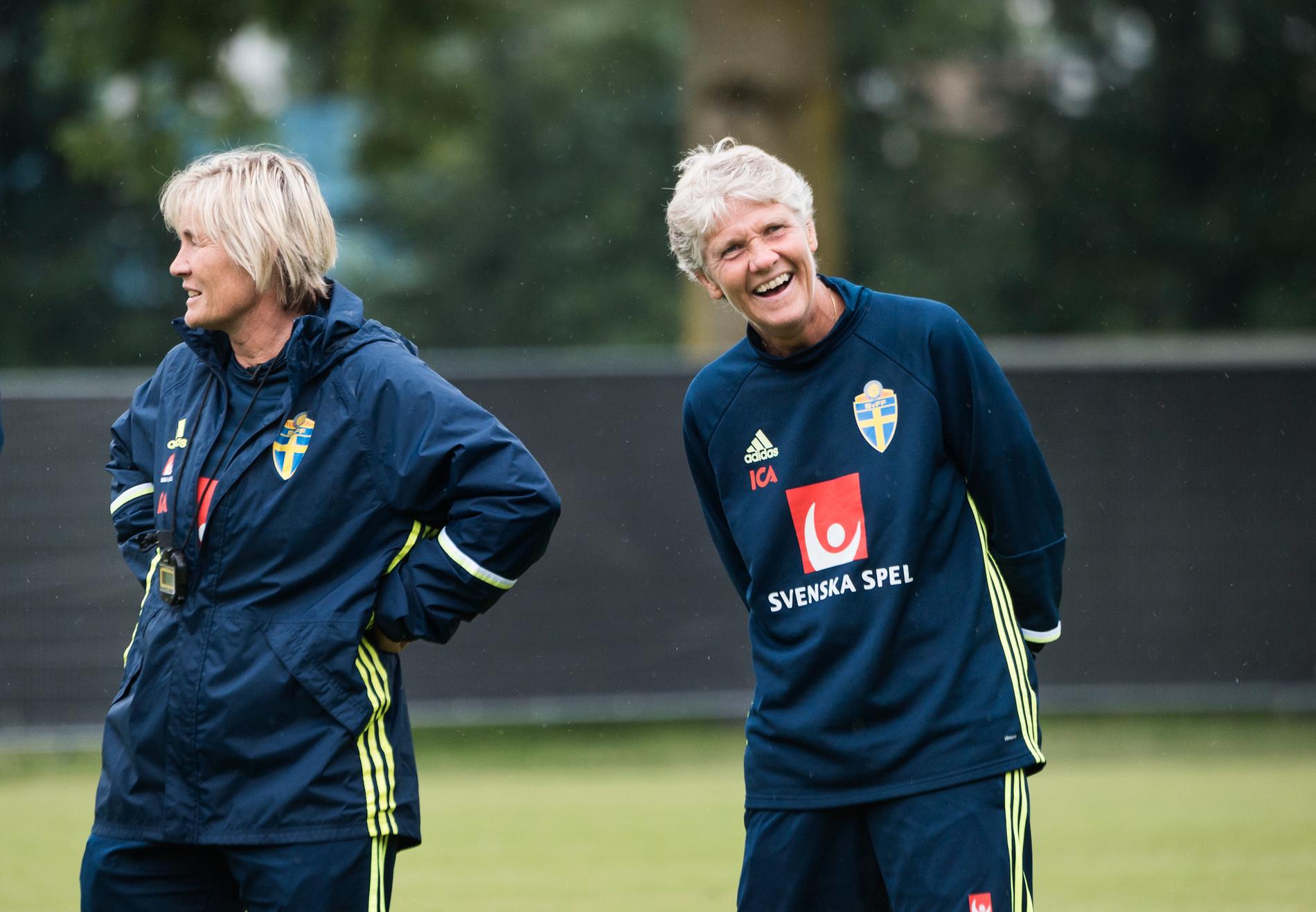 Lilie Persson och Pia Sundhage.