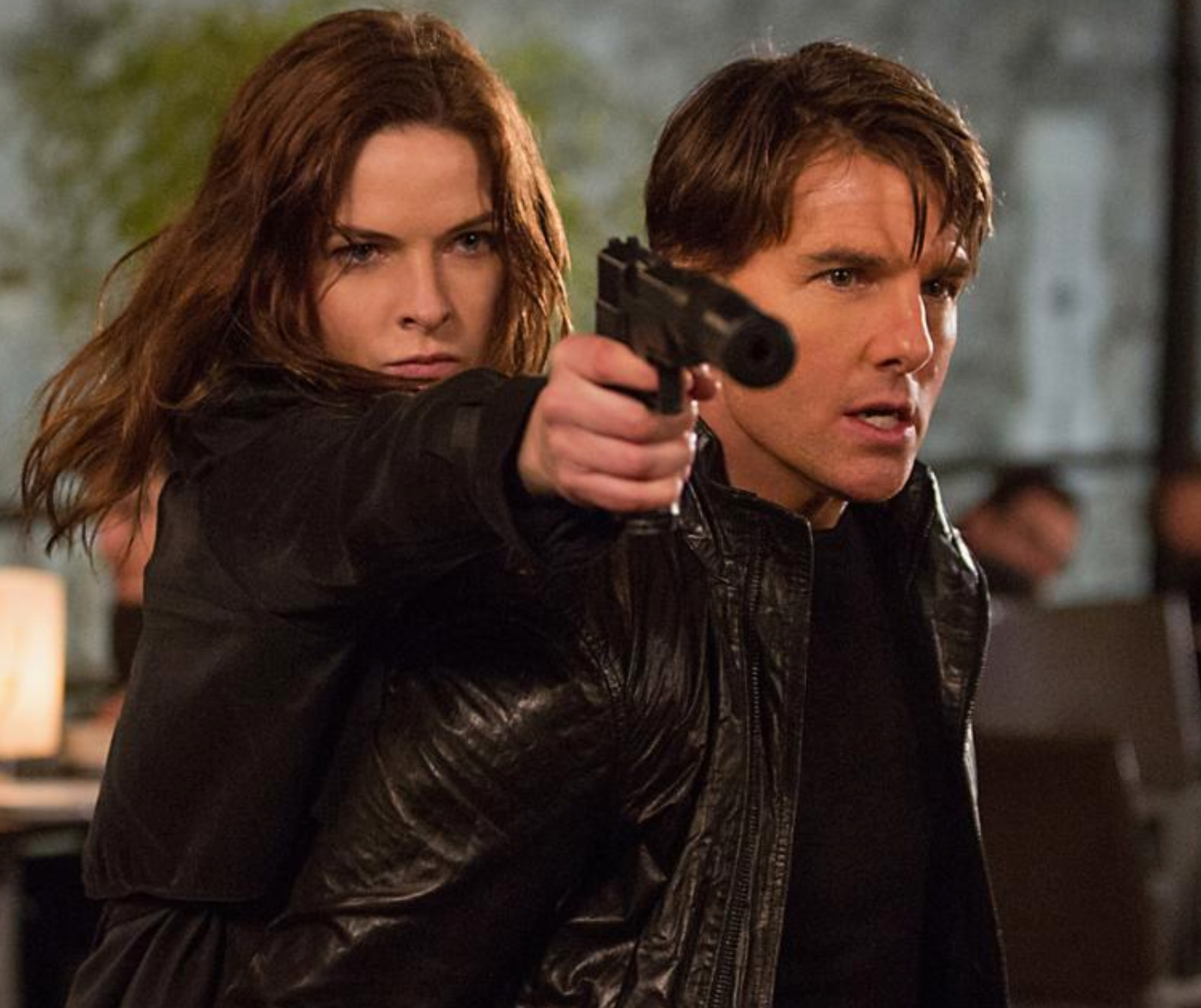 Rebeca Ferguson och Tom Cruise i Mission: Impossible – Rogue nation.