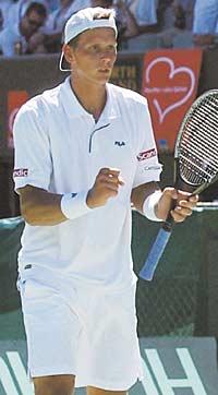 Pim-Pim rockar Joachim  Pim-Pim  Johansson spelar semifinal i ATP-turneringen i Memphis   hans största framgång hittills.