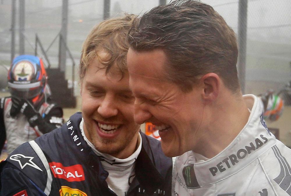 Alexander Vettel och Michael Schumacher