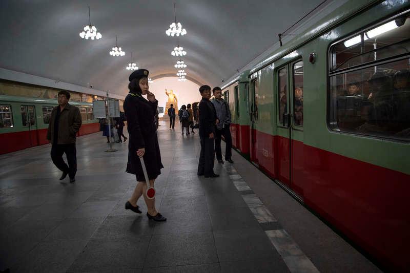 Tunnelbanan i Pyongyang.