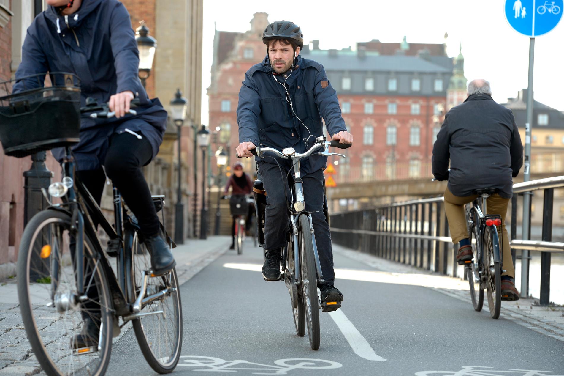 Antalet cykelolyckor har ökat kraftigt i Stockholm. Arkivbild.