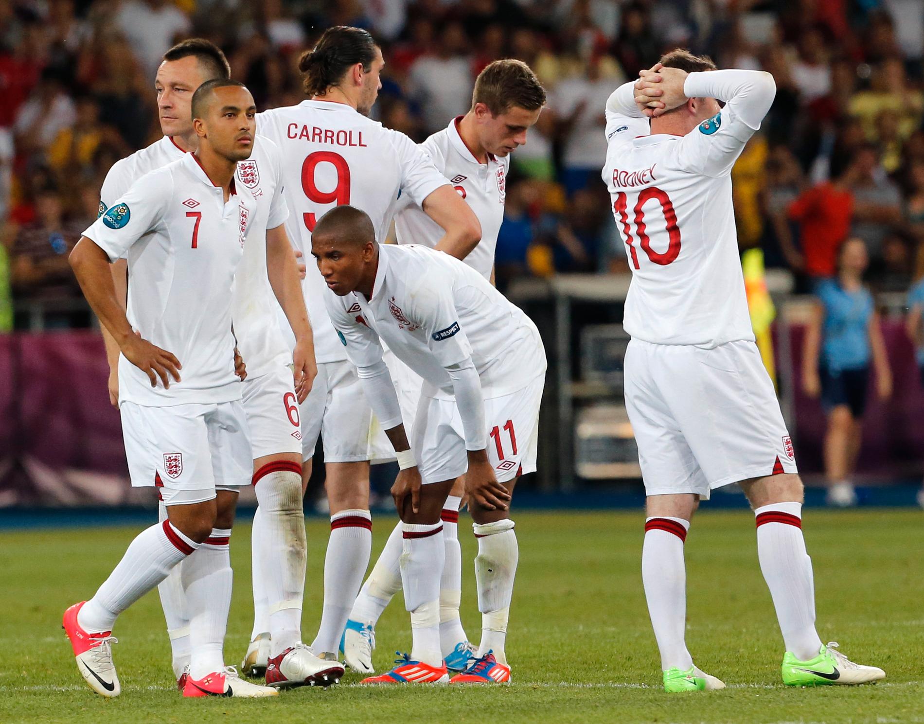 England åkte ur EM 2012 i kvartsfinalen.