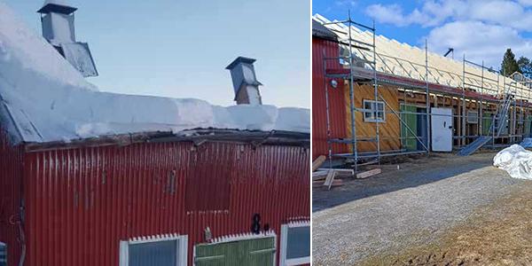 Ovalla Stable Roof Collapse: No Compensation Received, Rebuild in Progress