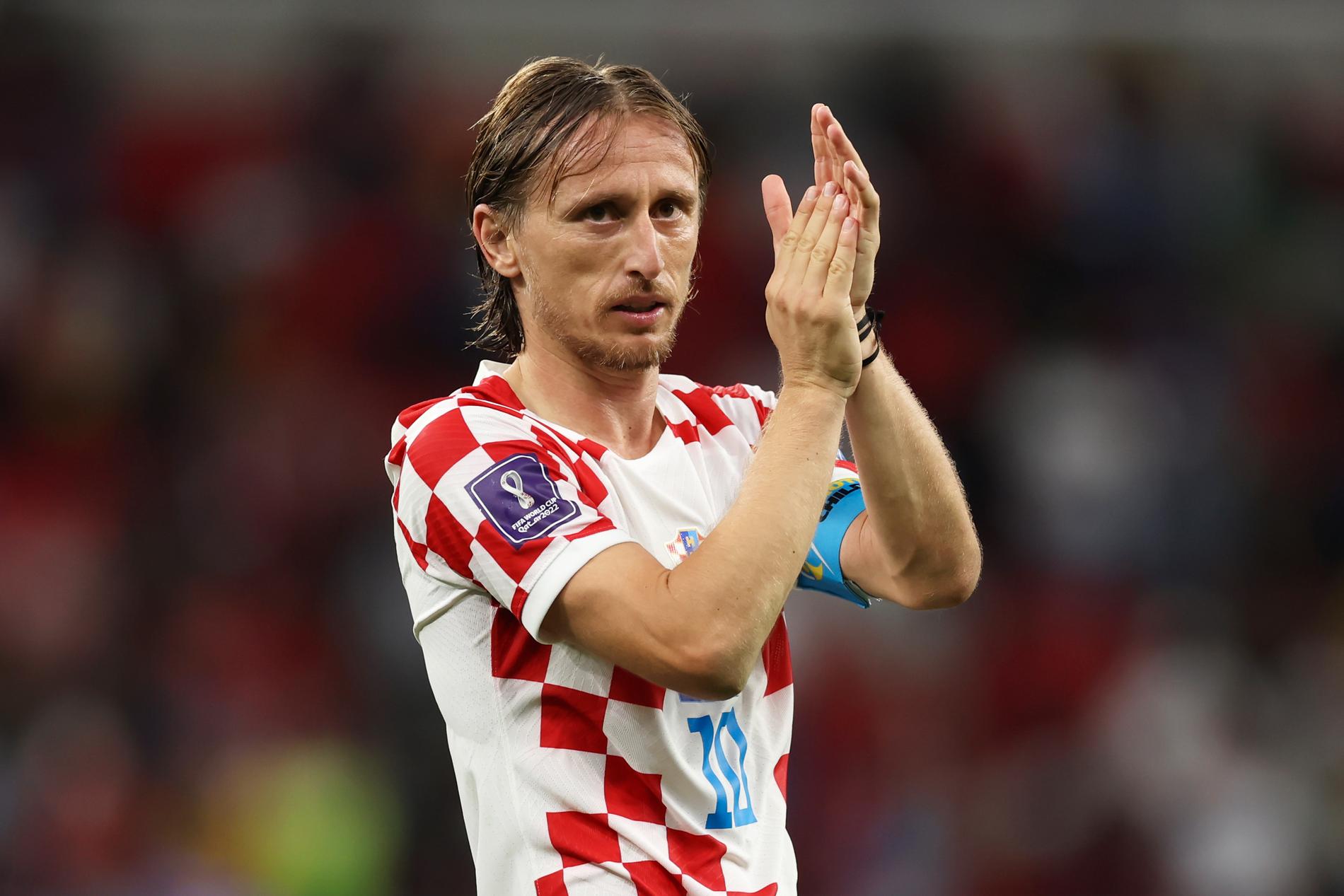 Luka Modric kommer att leda Kroatien i åttondelsfinalen mot Japan i fotbolls-VM 2022. 