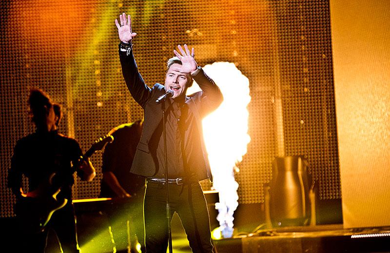 Ronan Keating uppträdde i svenska ”X factor” förra året.