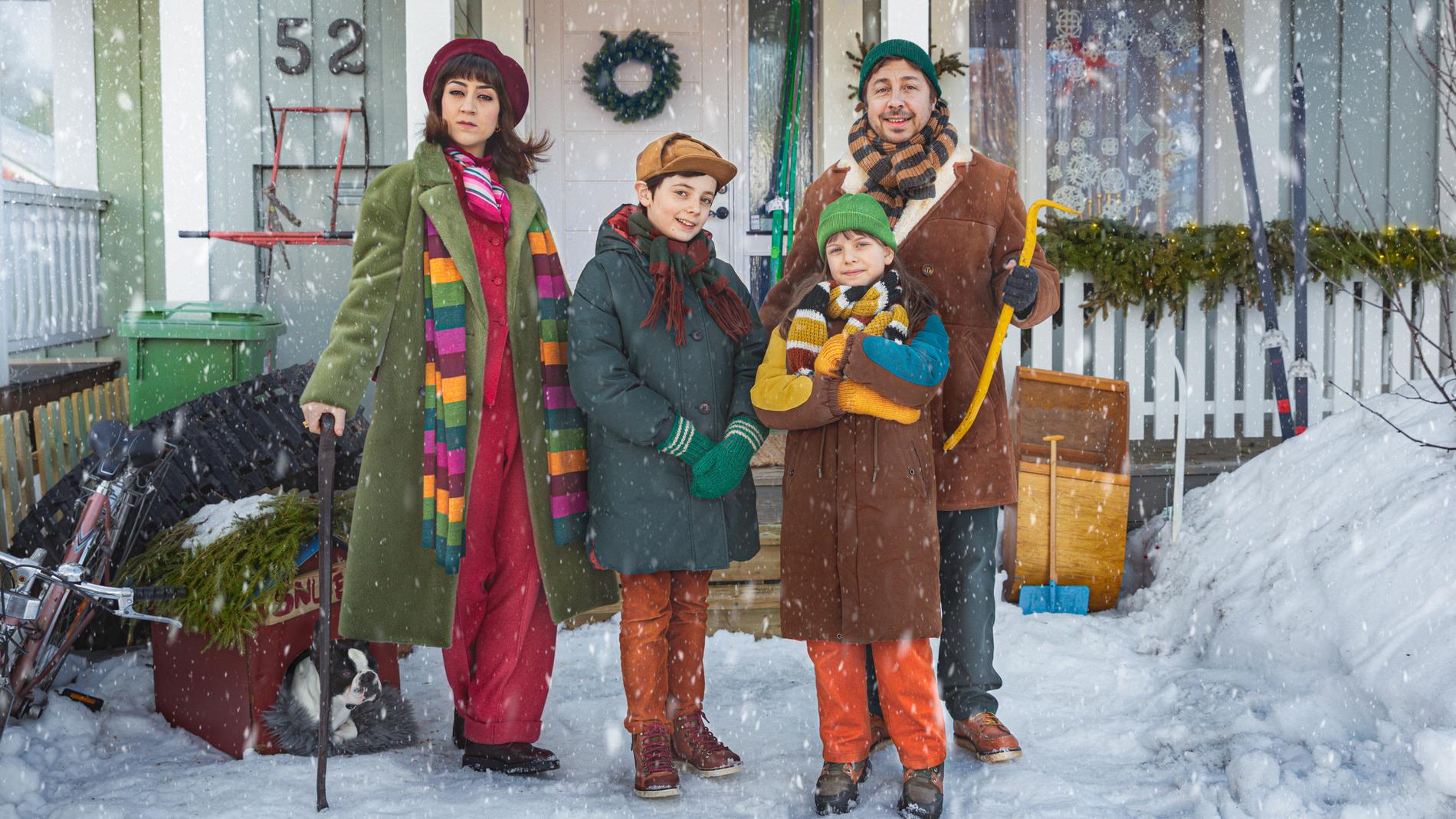 ”En hederlig jul med familjen Knyckertz” är julkalender på SVT 2021