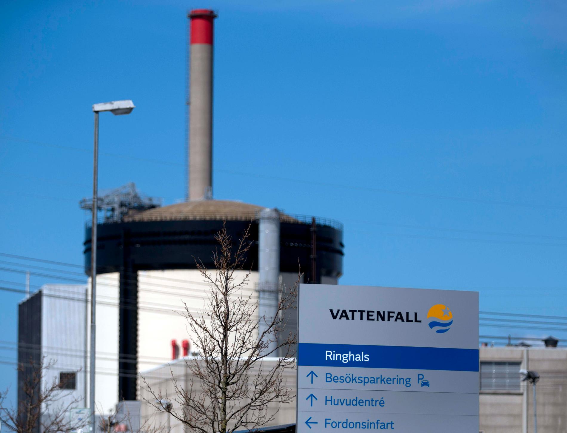 Ringhals kärnkraftverk utanför Varberg där statliga Vattenfall är huvudägar