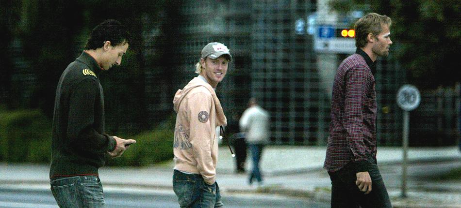 Zlatan Ibrahimovic, Christian Wilhelmsson och Olof Mellberg 2006.
