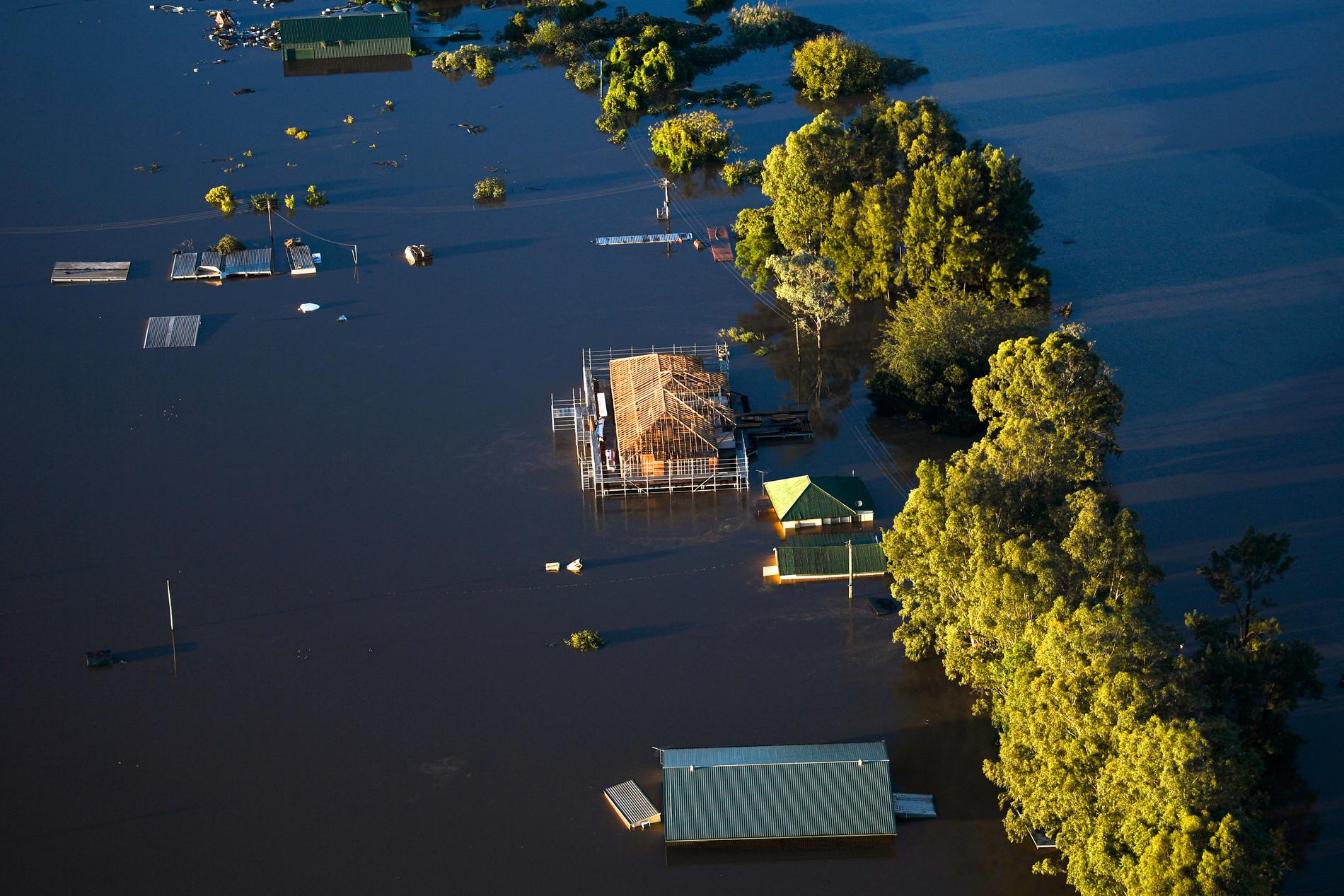 18.000 boende fick fly sina hem nordväst om Sydney i samband med översvämningarna mars 2021.