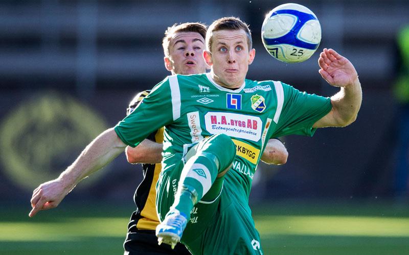 Ljungskile har spelat sina två tidigare hemmamatcher på Borås Arena. Här mot Hammarby.