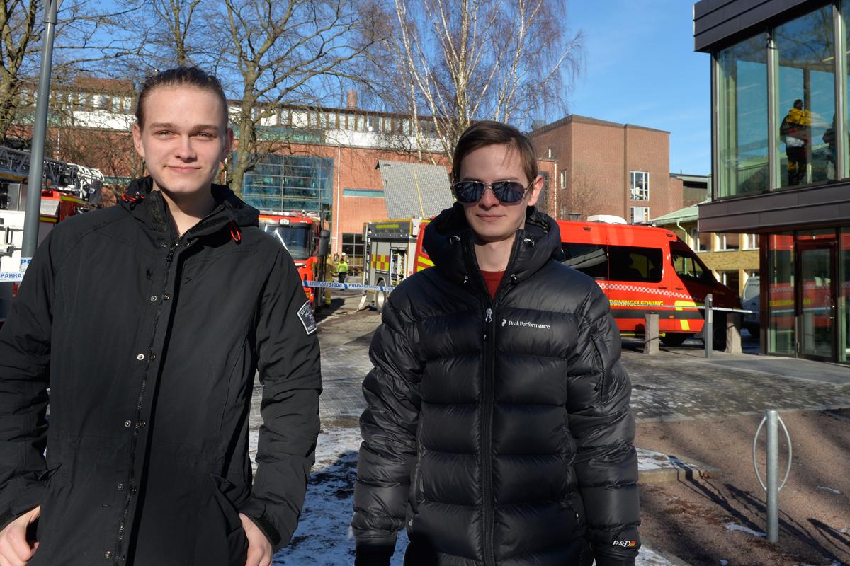 Chalmersstudenterna Lowe Larsson och Joakim Gustafsson.