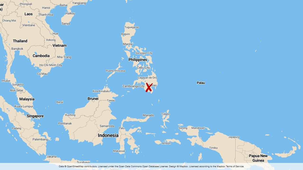 Ett skalv med magnituden 6,8 har drabbat södra Filippinerna.
