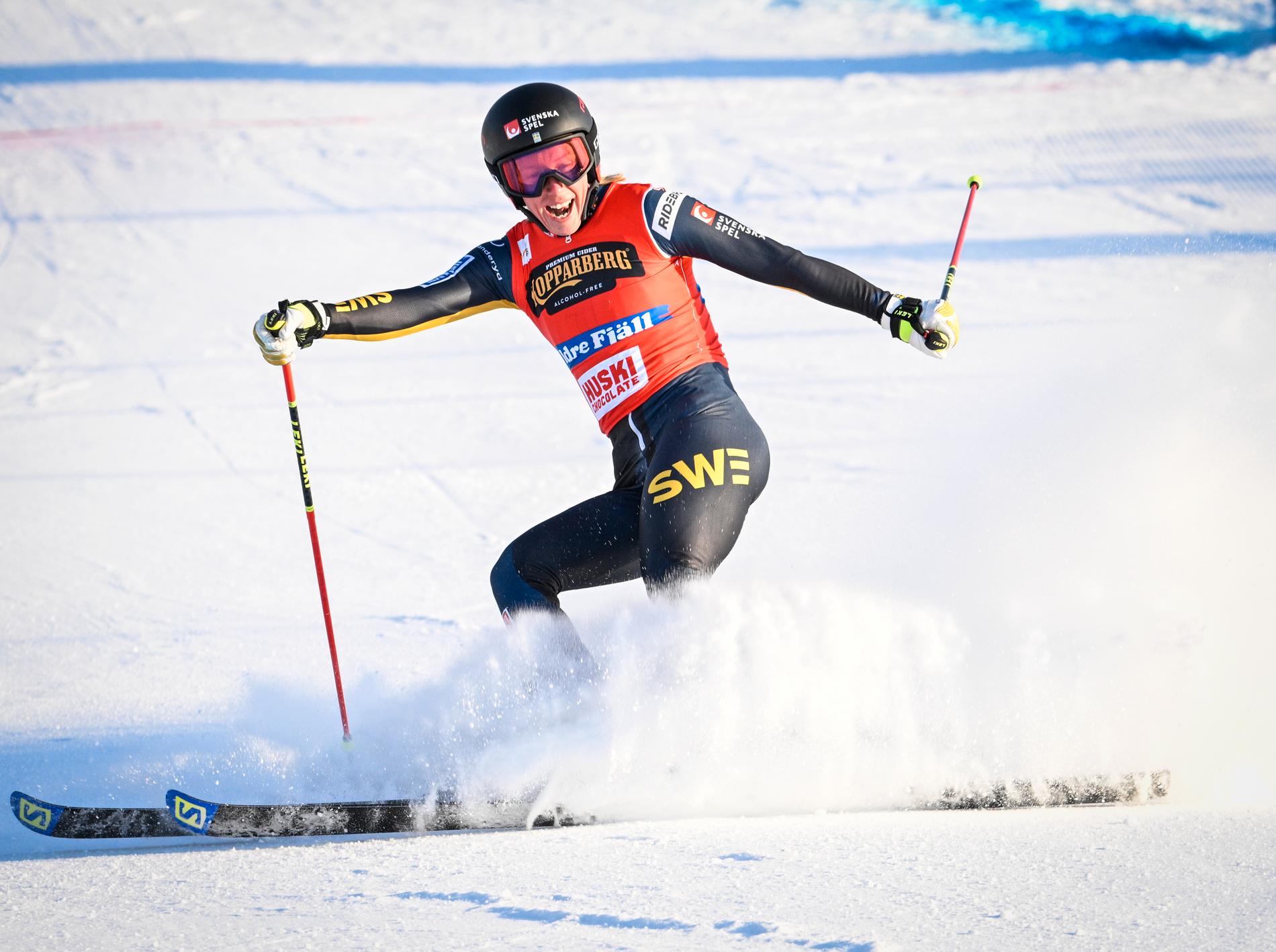 Skicrossåkaren Sandra Näslund. Arkivbild.