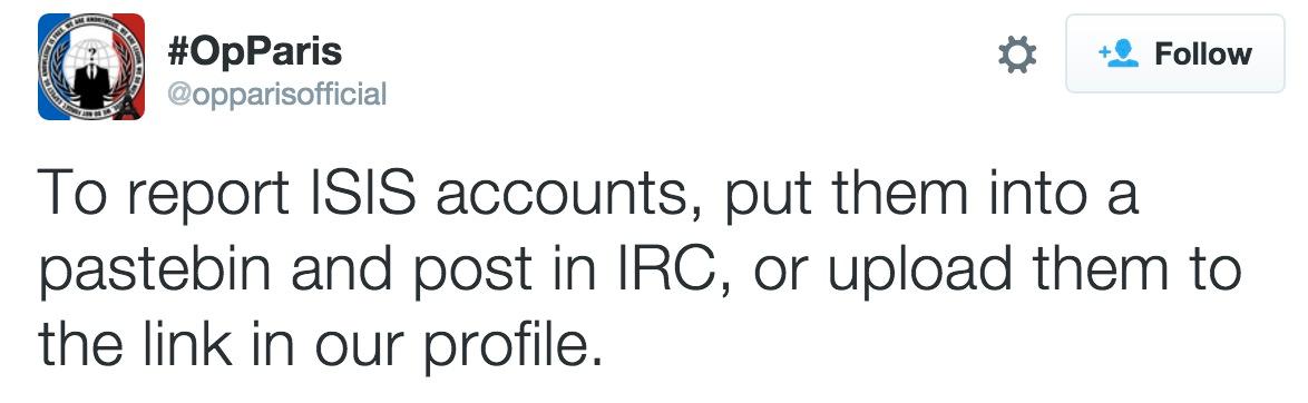 Ett av de Twitterkonton som samordnar hackarnas attacker.