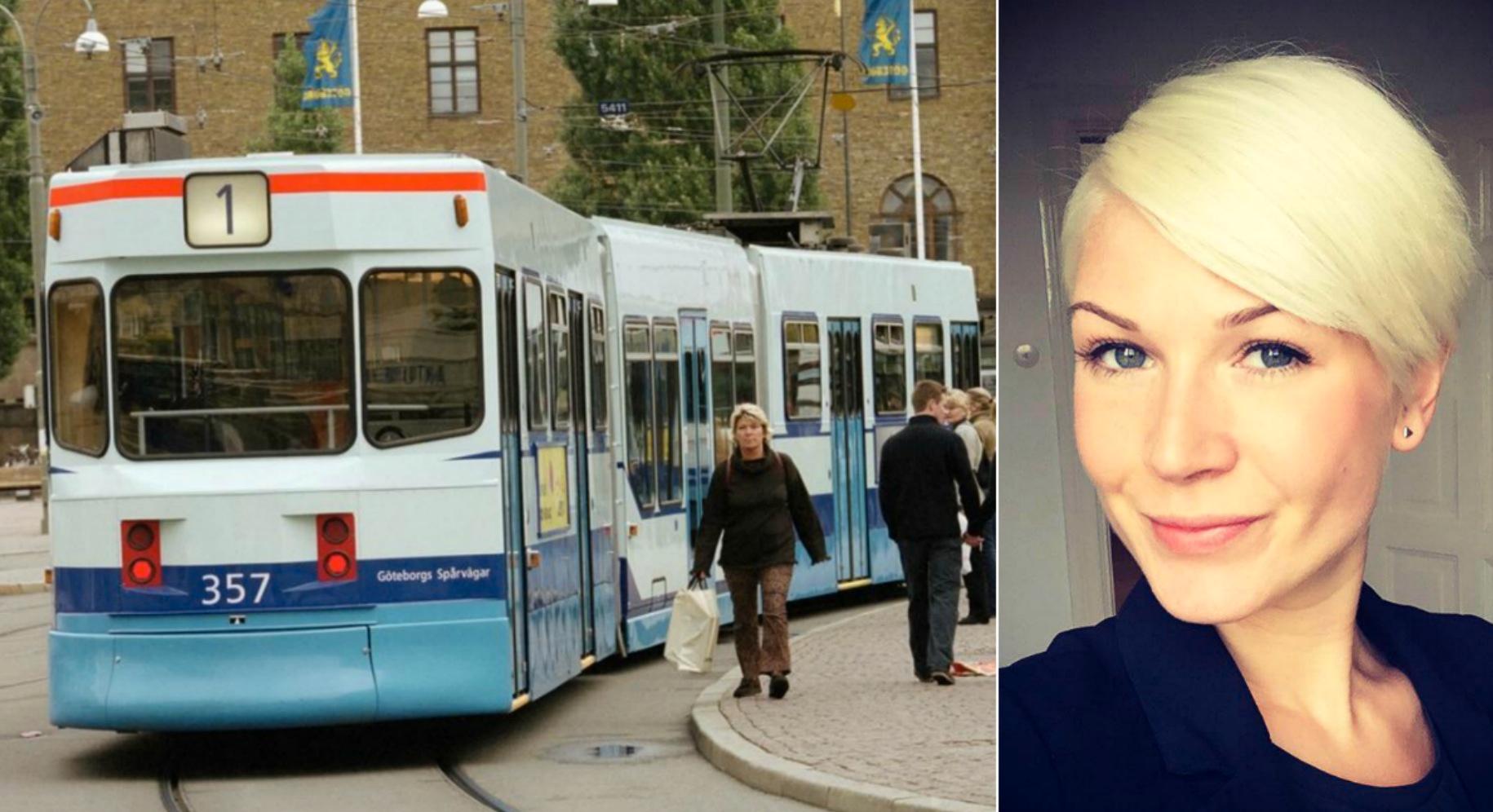 Passageraren Pernilla Rane, 29, vill hylla den kvinnliga spårvagnschauffören.