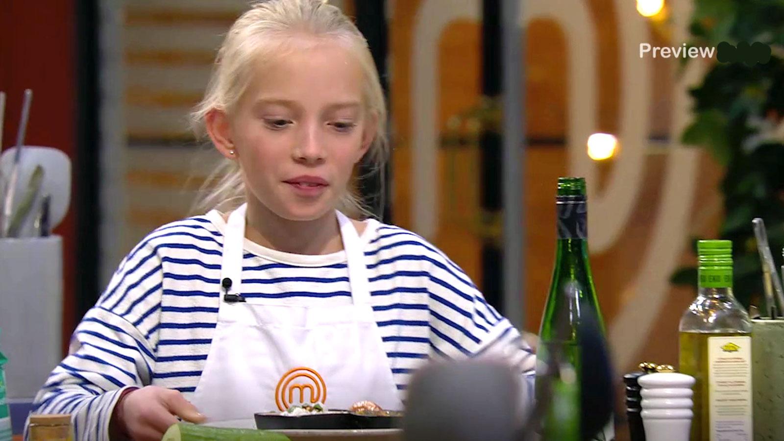 Linda Lindorffs dotter Lykke i  ”Sveriges yngsta mästerkock”.