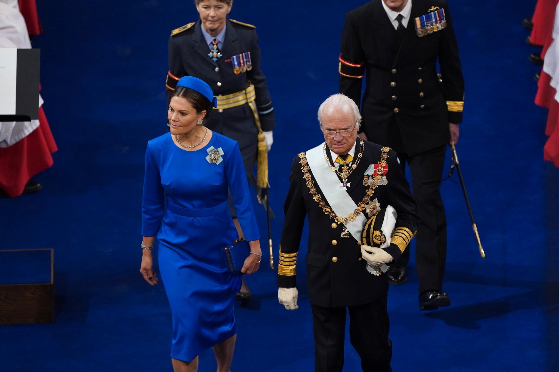 Kronprinsessan Victoria och kung Carl XVI Gustaf.