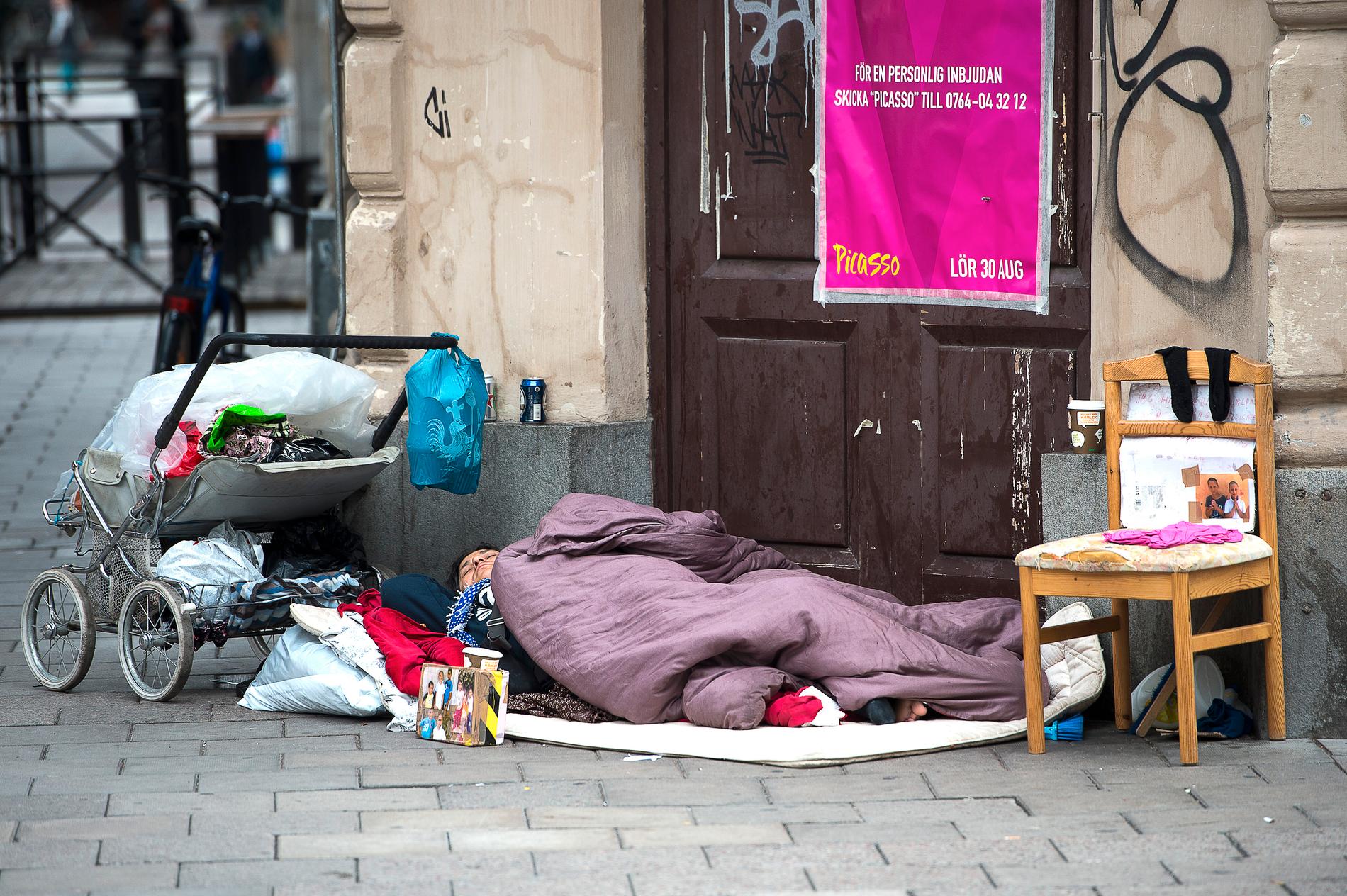 I Stockholm lever omkring 350 personer i akut hemlöshet. Arkivbild.