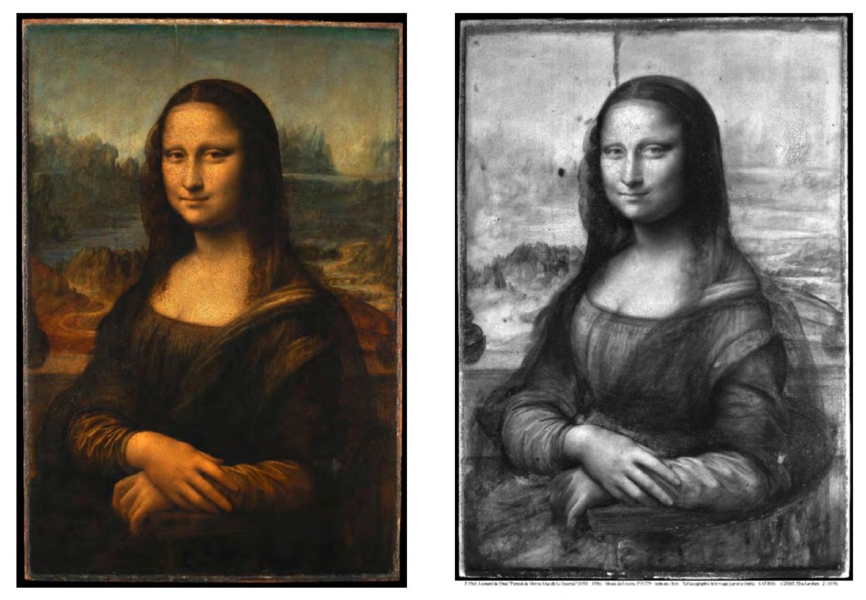 En så kallad reflektografi visar nya sidor av Leonardo da Vincis berömda målning.