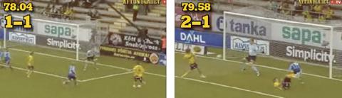 114 sekunder Elfsborg vände 0-1 till 2-1 på två minuter i slutet av den andra halvleken. Denny Avdic satte kvitteringen och Daniel Nordmark gjorde 2-1. På slutet blev det även 3-1 efter ett självmål.