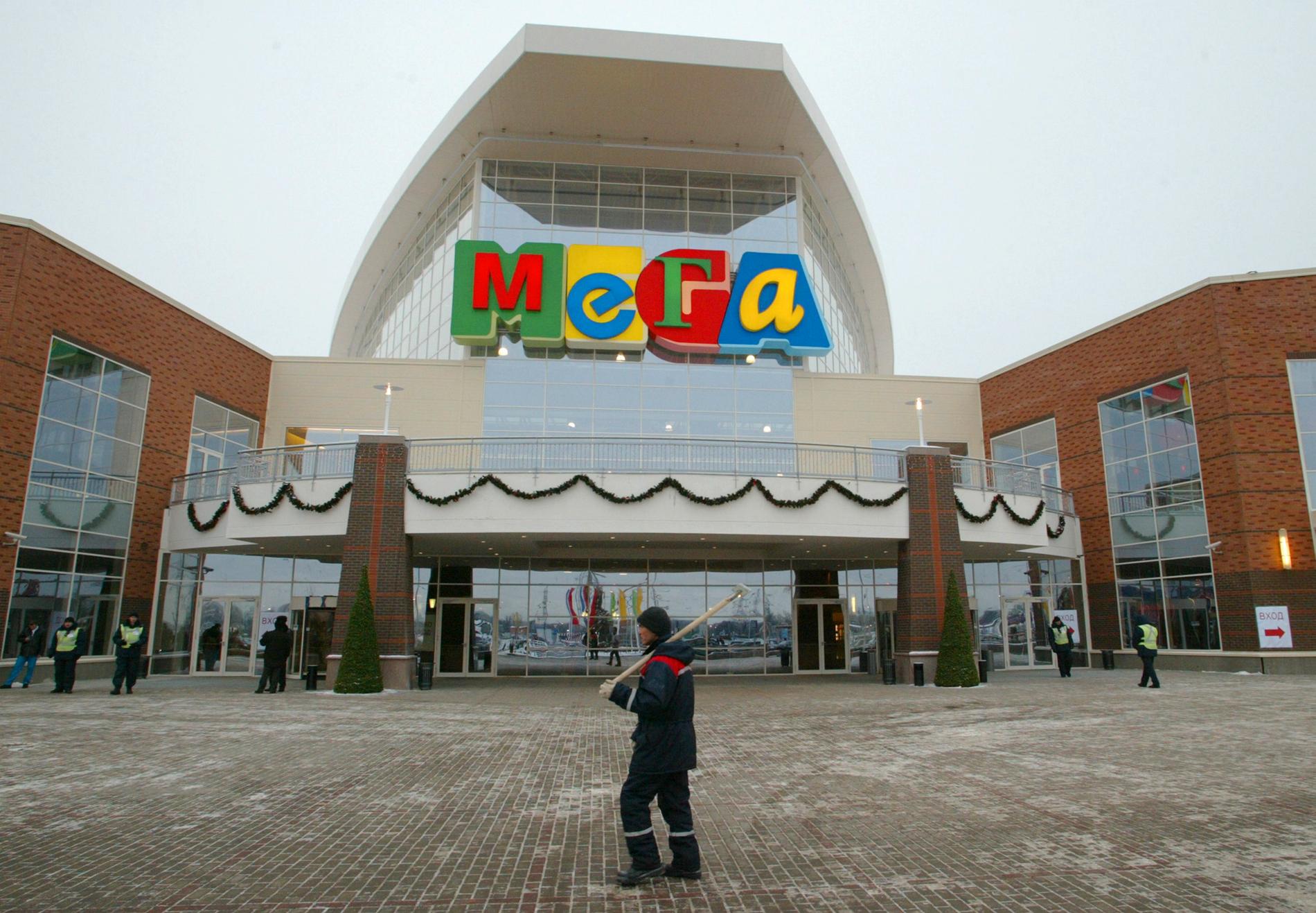 Ikea bedriver också verksamhet under varumärket Mega i Ryssland. Det är shoppingcenter som kommer att fortsätta att hålla öppet. Arkivbild.
