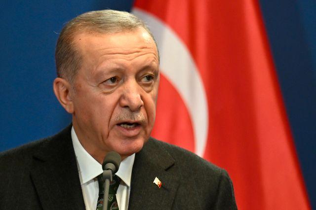 Turkiets president Recep Tayyip Erdogan höll ett extrainsatt säkerhetsmöte under lördagen. Arkivbild.