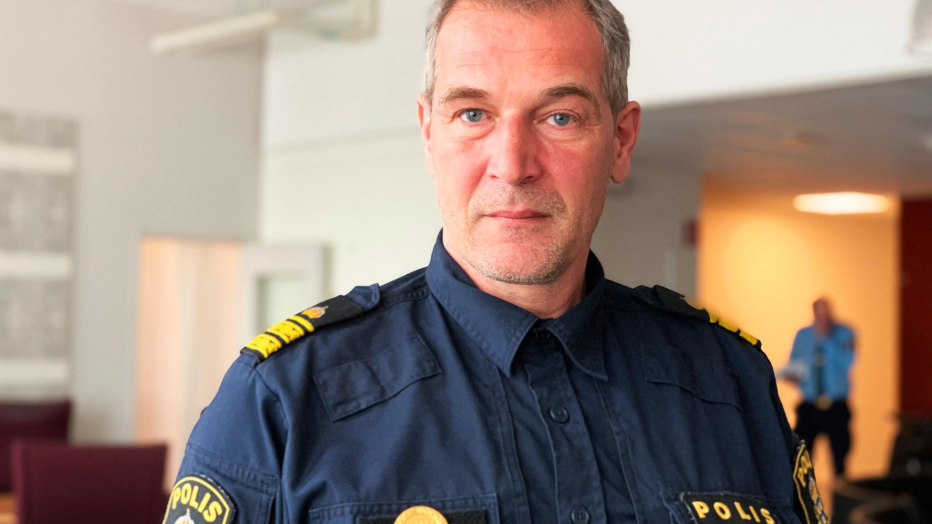 Daniel Larsson, polisinsatschef på polisen i Uppsala.