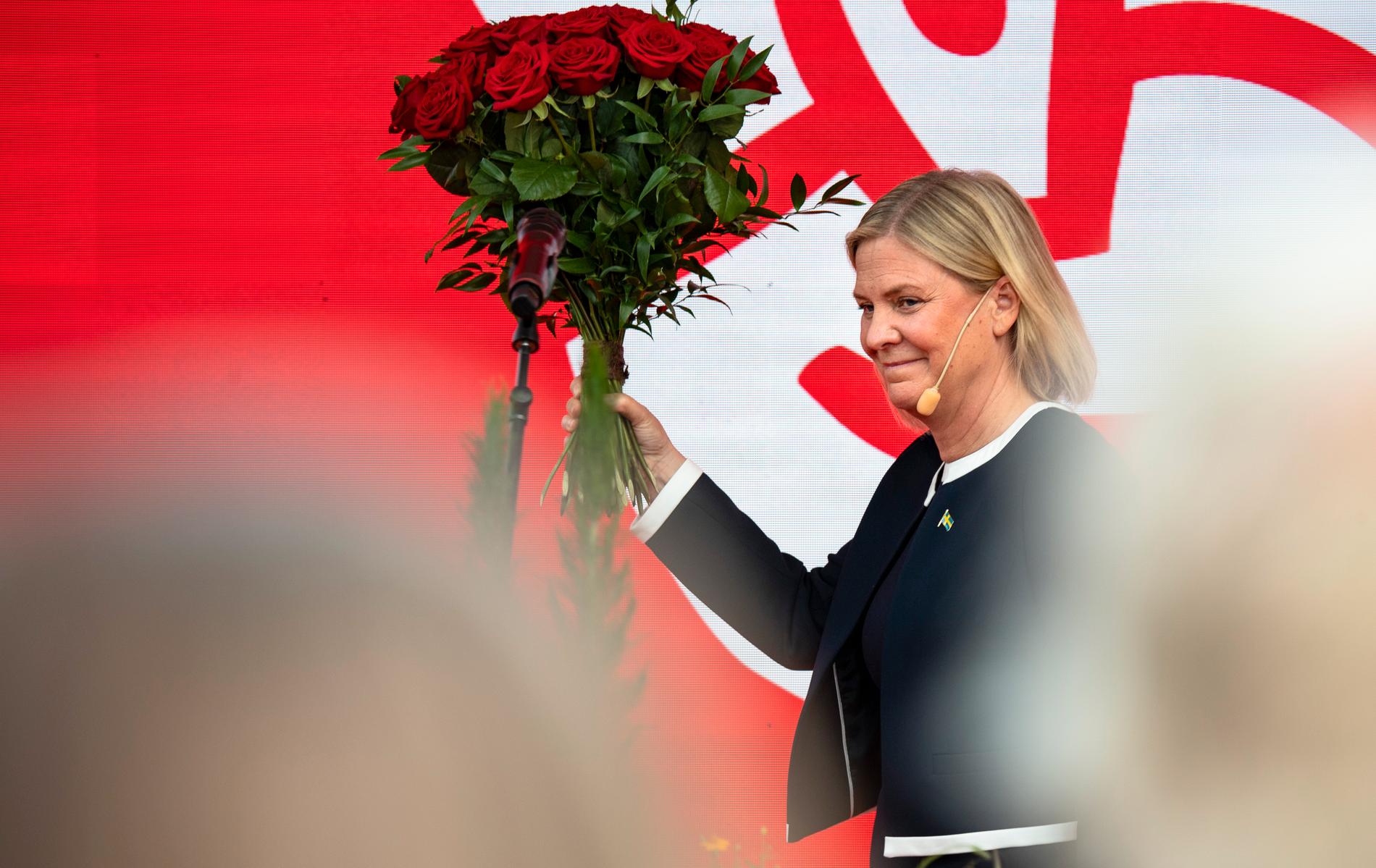 Magdalena Andersson går segrande ur Aftonbladet senaste Demoskopmätning.