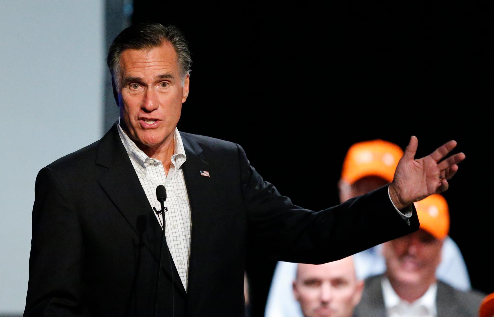 Den förre republikanske presidentkandidaten Mitt Romney siktar på senaten. Arkivbild.